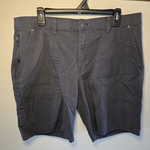 Weatherproof Shorts Mens 38 Charcoal Gray 9-in Inseam Outdoor Hiking Cotton Blnd